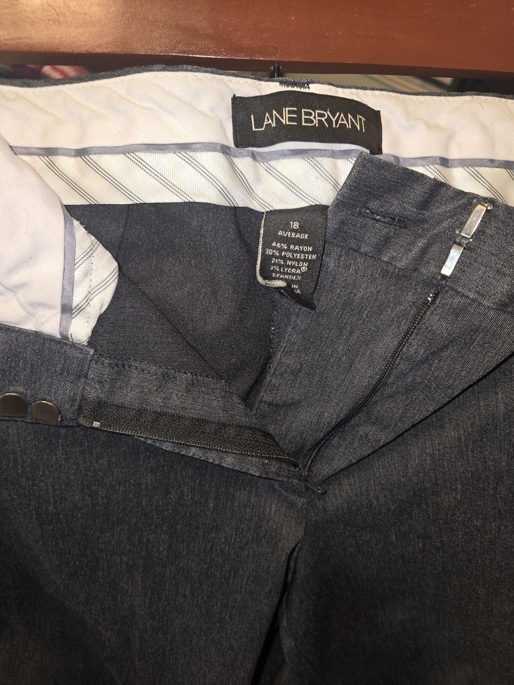 Lane Bryant Dark Gray Straight-Leg Jeans - Women's Size 18